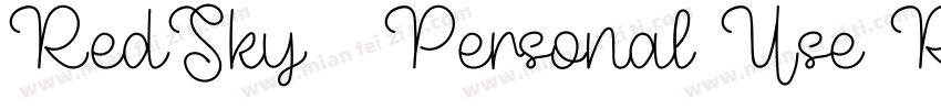 RedSky   Personal Use Regular字体转换